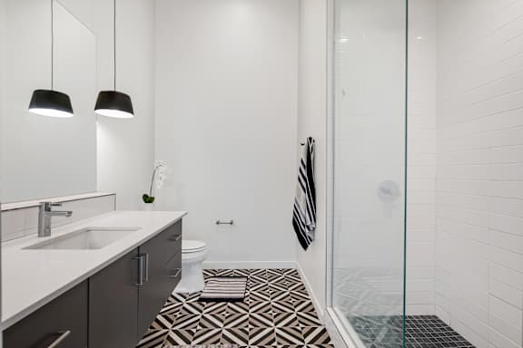 Updated Bathroom at Rendezvous Urban Flats, Tucson