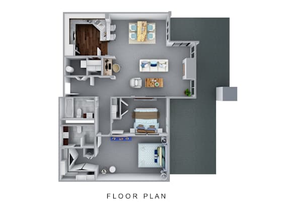 Villaggio on Yarrow Bay Apartments Plaza Florence Floor Plan RENOVATED