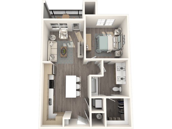 Solace Apartments A1 Floor Plan