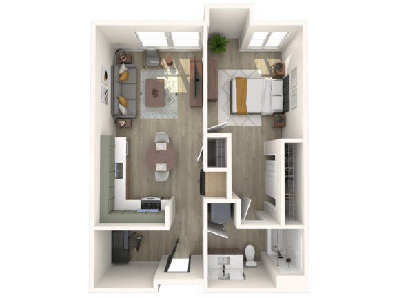 Strata A2 3D Floor Plan