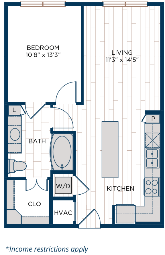 Aura Thirty2 A3.1 Affordable Unit Floor Plan