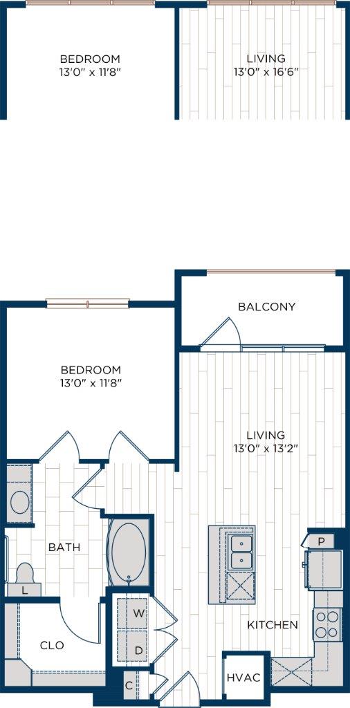Aura Thirty2 Apartments A6.4 Floor Plan