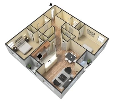 The Douglas Apartments Alder Floor Plan