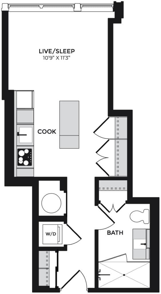 Alton District Luxury Apartments in Washington, DC S01 Floor Plan