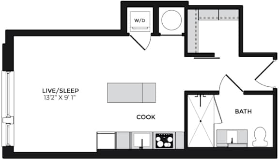 Alton District Luxury Apartments in Washington, DC S04 Floor Plan