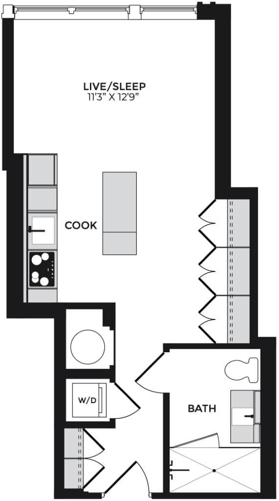 Alton District Luxury Apartments in Washington, DC S06 Floor Plan
