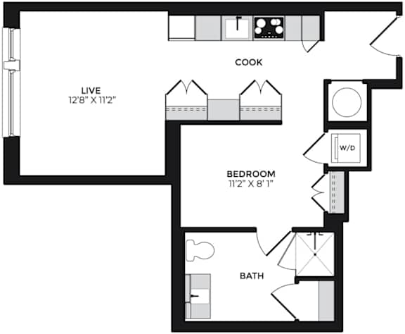 Alton District Luxury Apartments in Washington, DC S08 Floor Plan
