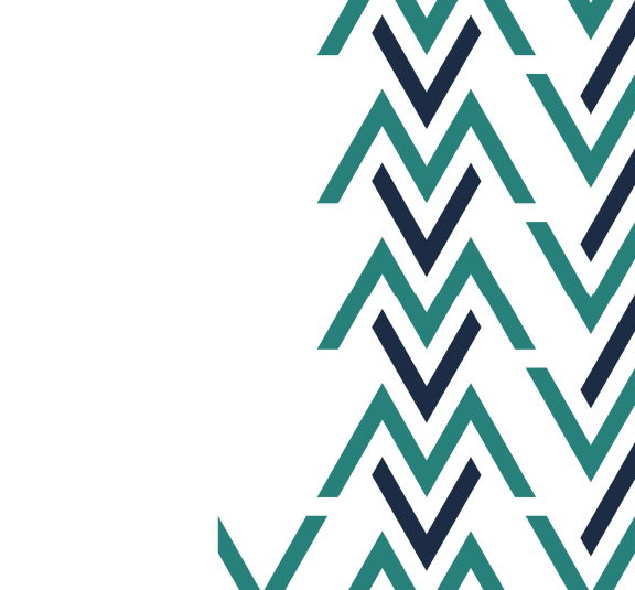 a repeating chevron pattern in teal on a black background