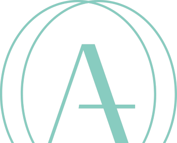 the symbol for the letter a on a black background