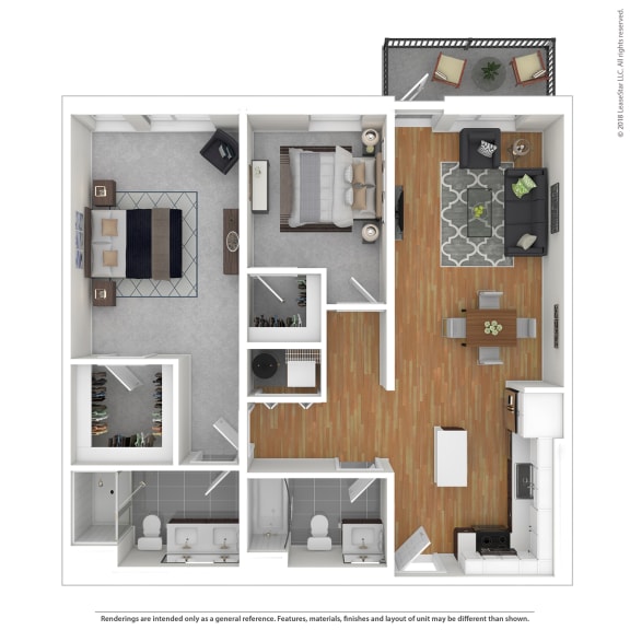 Arterra KC B2 3D Floor Plan