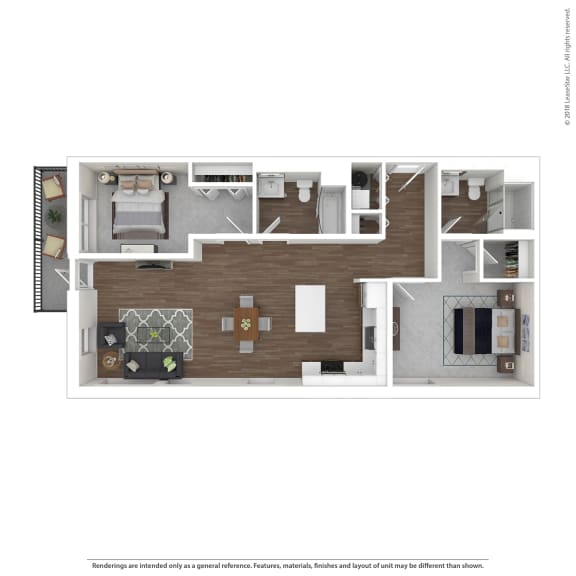Arterra KC B4 3D Floor Plan