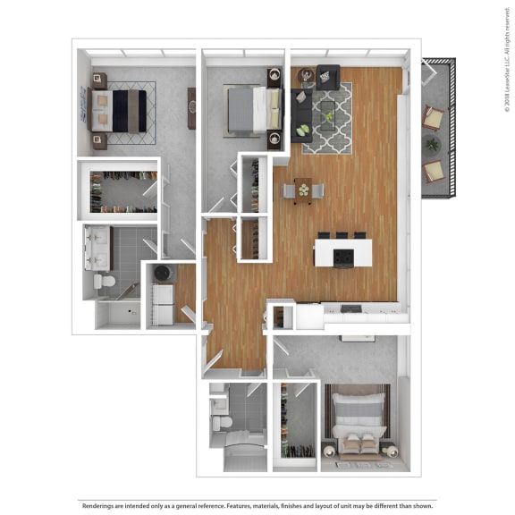 Arterra KC C4 3D Floor Plan