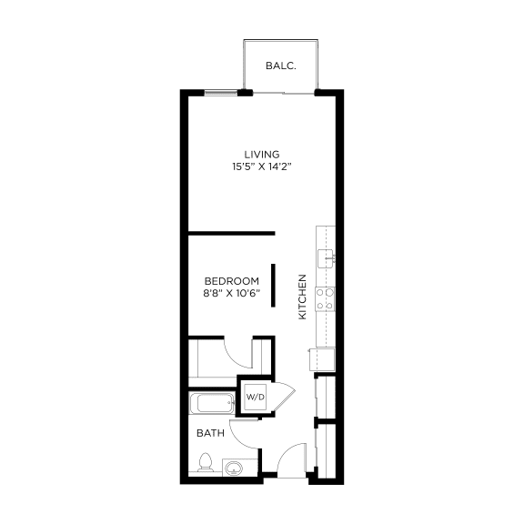 Artix Apartments B4 2D Floor Plan