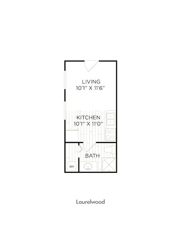Aspire Oregon City Apartments in Oregon City, Oregon Studio Floor Plan