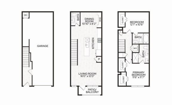 Aura Apache New Apartments in Tempe, Arizona TB1 Floor Plan