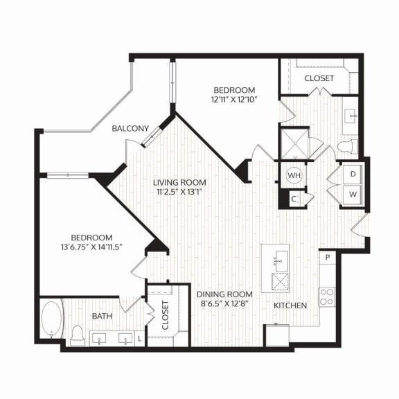 Aura Avant Apartments in Lewisville, Texas B7 Floor Plan