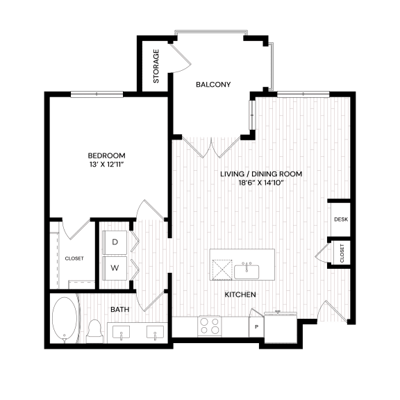 Aura Flagstaff 2D Floor Plan - A1 M1