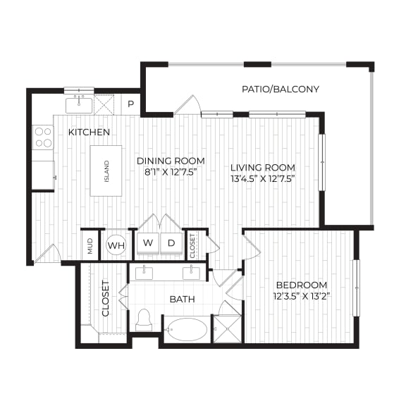 Aura High Pointe Apartments in Austin, Texas A7 Floor Plan