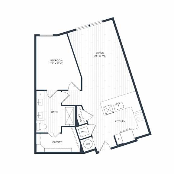 Aura Northline Apartments in Plano, Texas One Bedroom Floor Plan