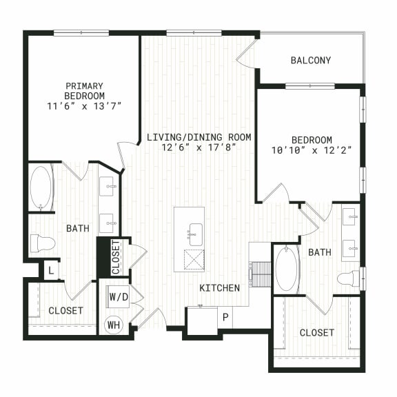 Aura Uptown Apartments in Phoenix, Arizona B3 Floor Plan