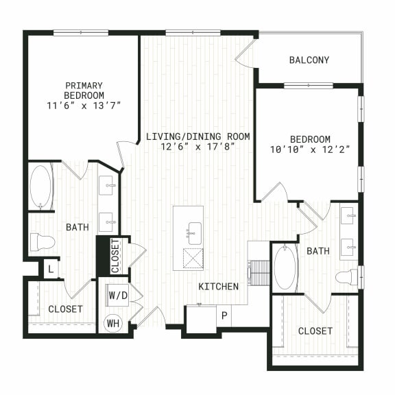 Aura Uptown Apartments in Phoenix, Arizona B3m1 Floor Plan