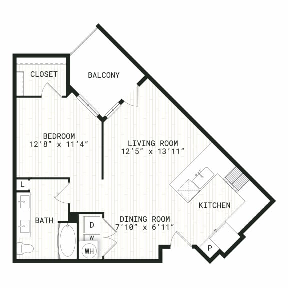 Aura Uptown Apartments in Phoenix, Arizona S3H Floor Plan