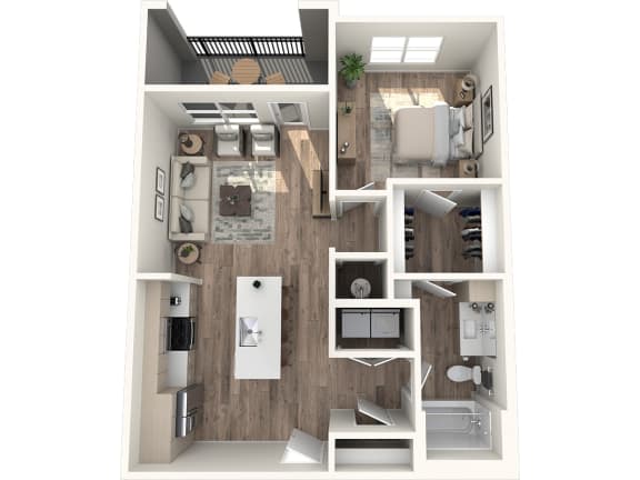 Avenue64 Luxury Apartments in O'Fallon, Missouri A1 Floor Plan