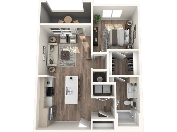 Avenue64 Luxury Apartments in O'Fallon, Missouri A1a Floor Plan