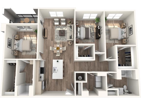 Avenue64 Luxury Apartments in O'Fallon, Missouri C1 Floor Plan