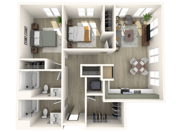 Strata B1 3D Floor Plan