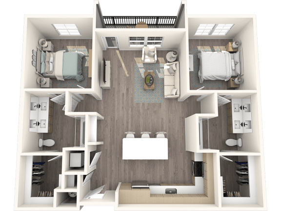 Solace Apartments B1 Floor Plan