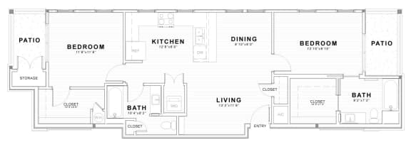 Retreat at Barton Creek B2 Floor Plan