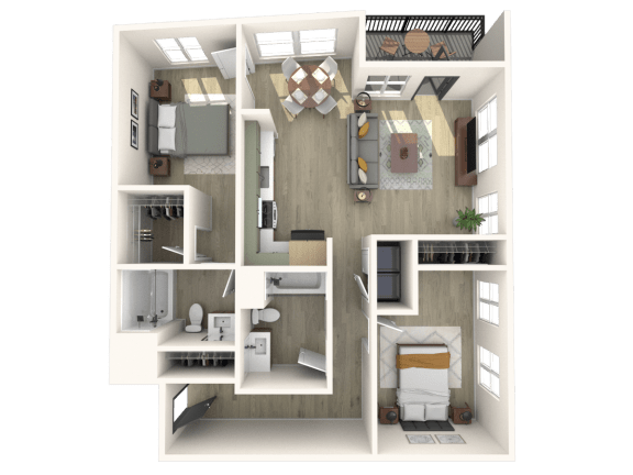 Strata B5 3D Floor Plan