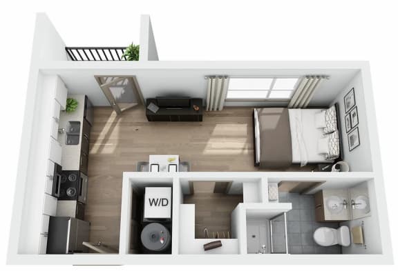 Boathouse Studio A Floor Plan