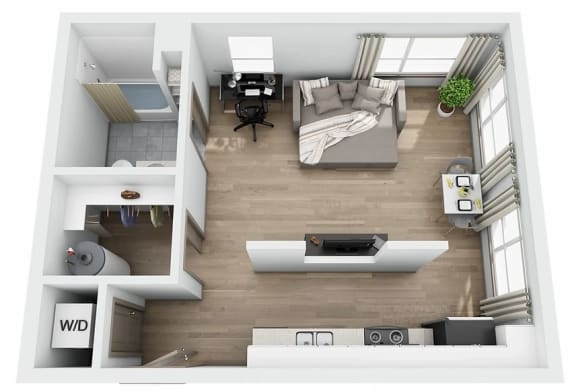 Boathouse Studio B Floor Plan