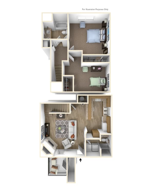Floor Plan  Springfield, OR Brentwood Estates 2 bedrooms 2 baths