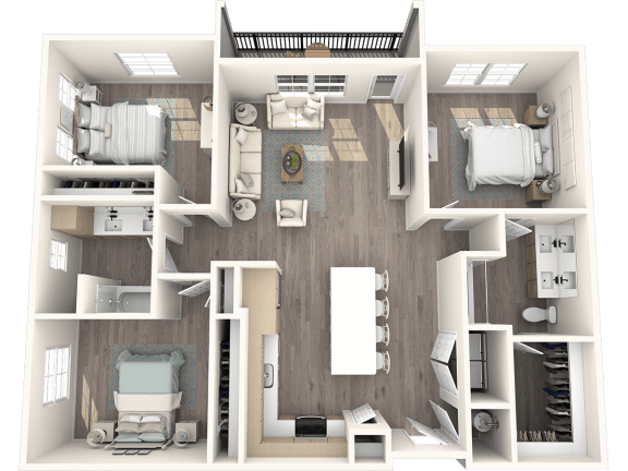 Solace Apartments C1 Floor Plan
