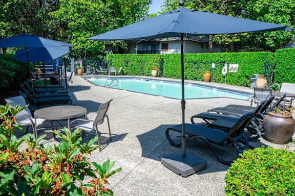 Copper Ridge Apartments in Renton, Washington Pool with Lounge Chairs