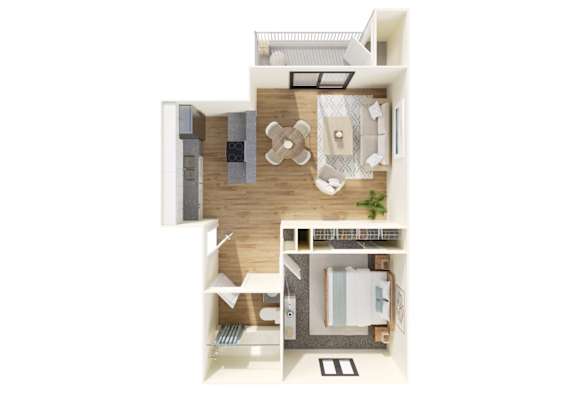 Parker Landing Apartments in Renton, Washington A1 Floor Plan