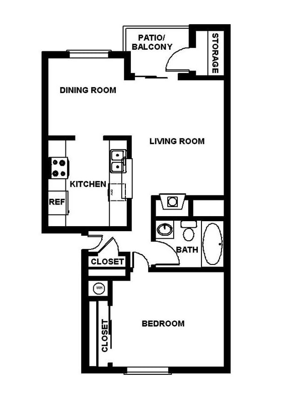 Copper Ridge Apartments in Renton, Washington A2 Floor Plan