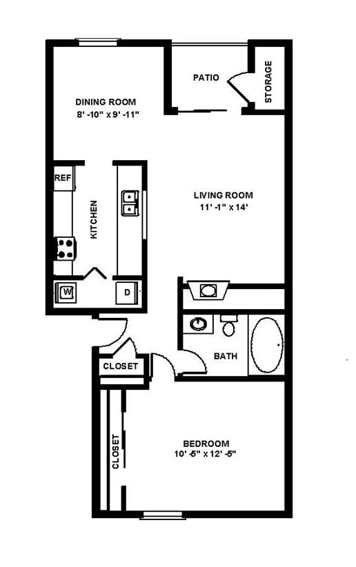 Copper Ridge Apartments in Renton, Washington A3 Floor Plan