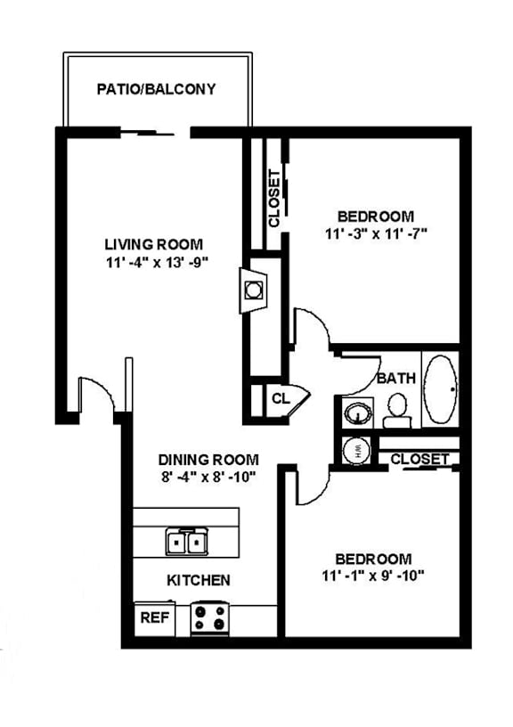 Copper Ridge Apartments in Renton, Washington B1 Floor Plan