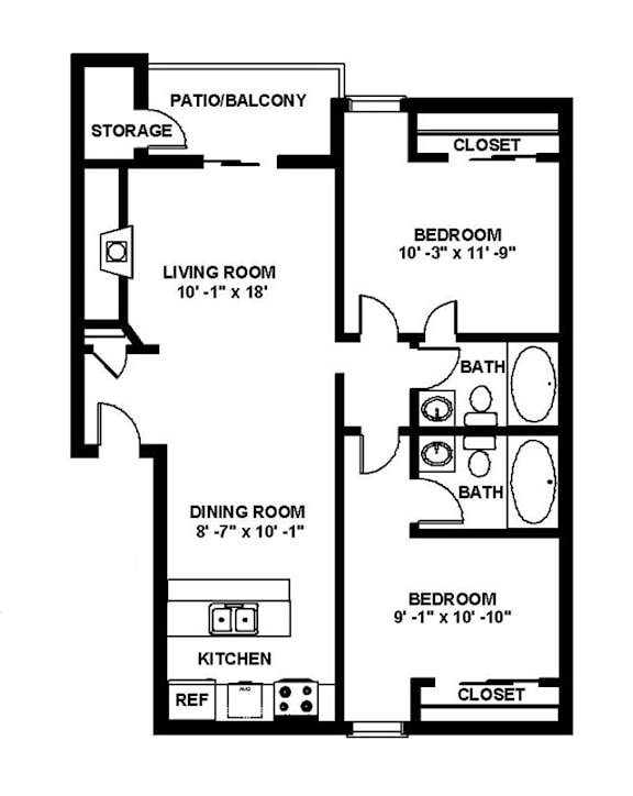 Copper Ridge Apartments in Renton, Washington B3 Floor Plan