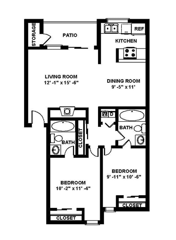 Copper Ridge Apartments in Renton, Washington B4 Floor Plan