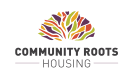 A logo for Community Roots Housing is displayed.