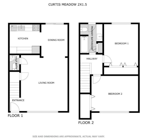 Curtis Meadow Apartments in Boise, Idaho B2R Floor Plan