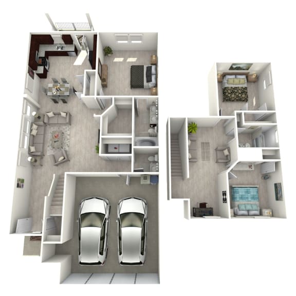 Walden Square Rental Homes D1 Floor Plan