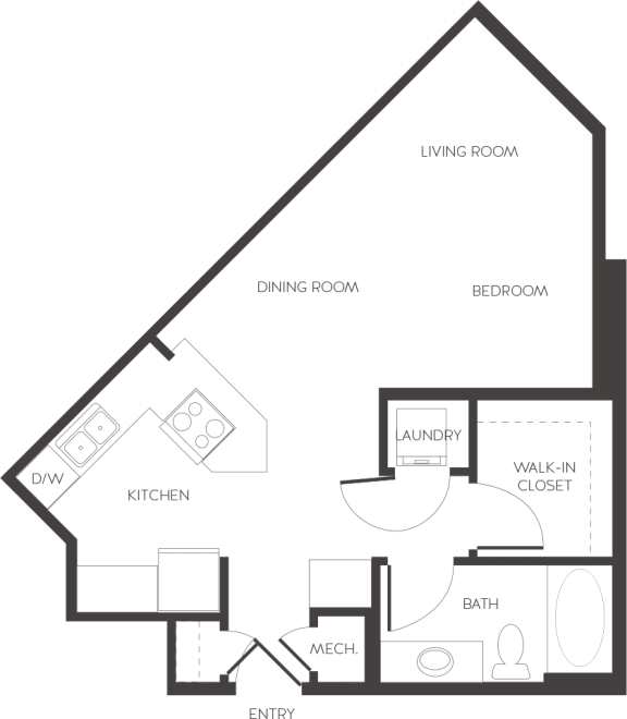 Denver, CO City House Apartments studio