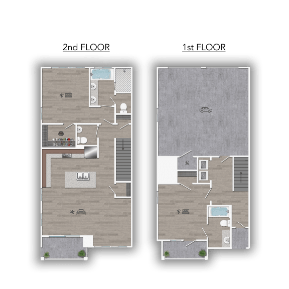 Discovery at the Realm in Lewisville, Texas Townhome 2A Floor Plan