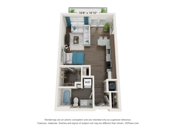The Dylan Apartments E1 Floor Plan